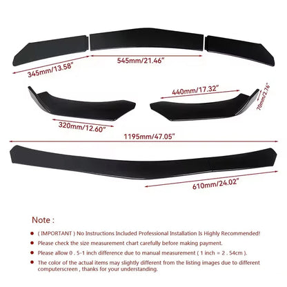 For BMW 2 Series F44 2019-2026 Sport Front Bumper Splitter