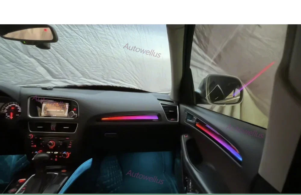 For Audi Q5 2009-2018 LED Dynamic Lhd Rhd Replacement Peach Wood