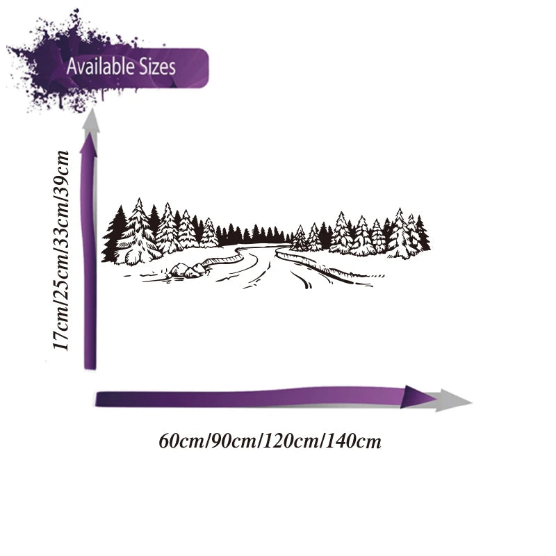 Forest River Science Camper Rv Sticker Decal Winter Landscape