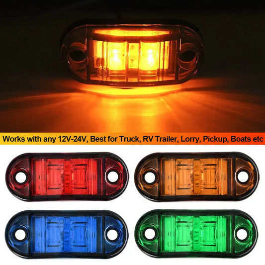 For Trailer Truck Caravan Side Clearance Marker Warning Red