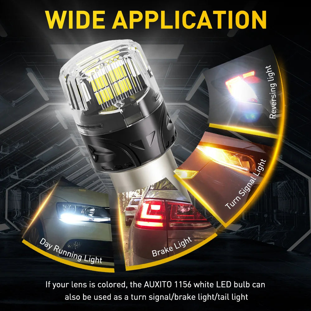 Auxito 2X P21W ba15s 1156 7440 7443 Bulb T20