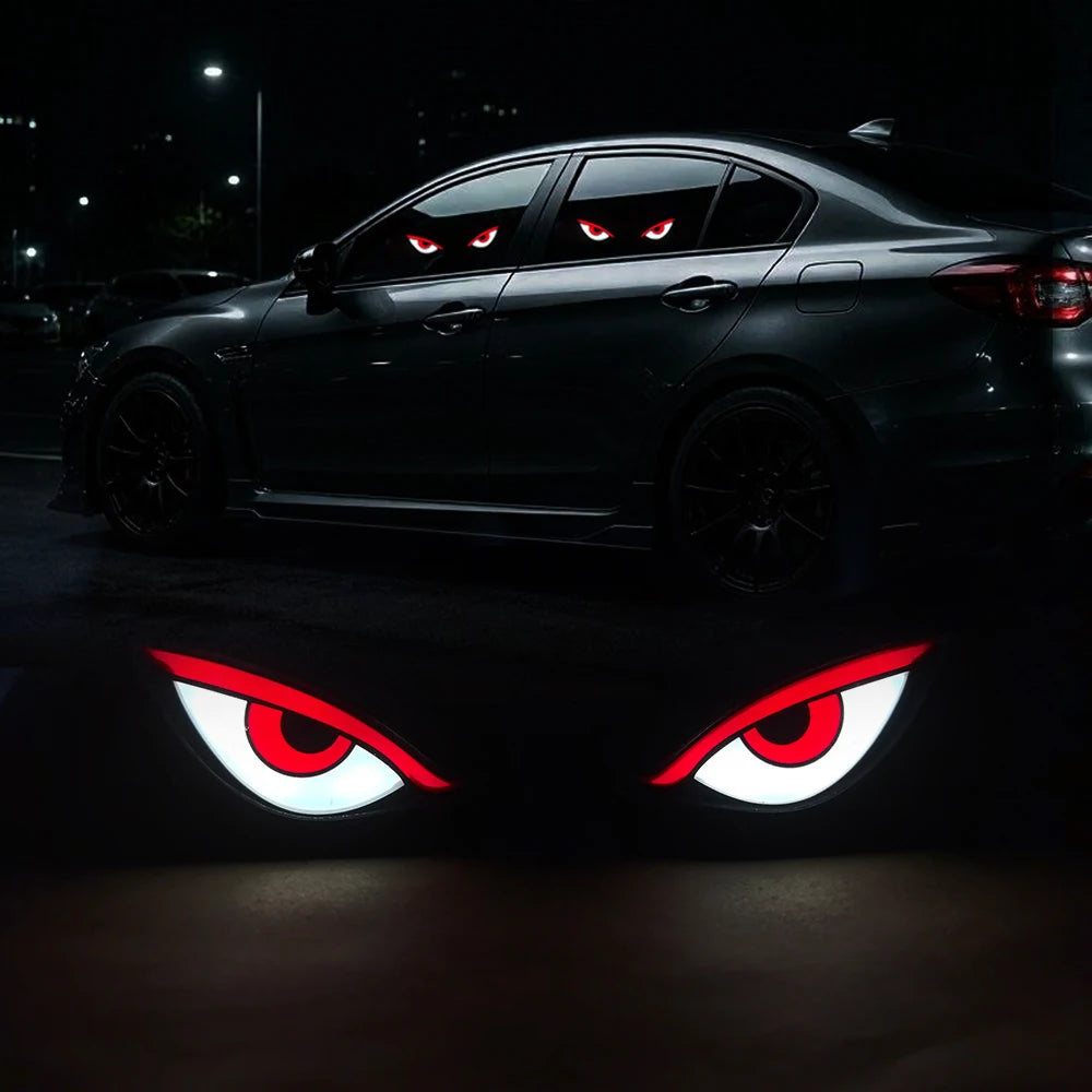 Solar Powered Windows Devil S Eye Driving Warning Flash