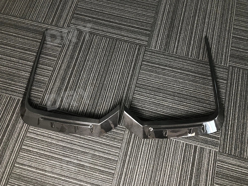 For BMW G70 2023+ Dry Carbon Fiber Front Bumper Air Vent Trim