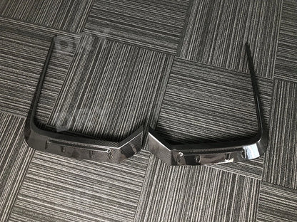 For BMW G70 2023+ Dry Carbon Fiber Front Bumper Air Vent Trim