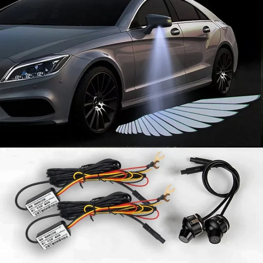 Welcome Angel Wing Carpet Projection Exterior Rearview Mirror