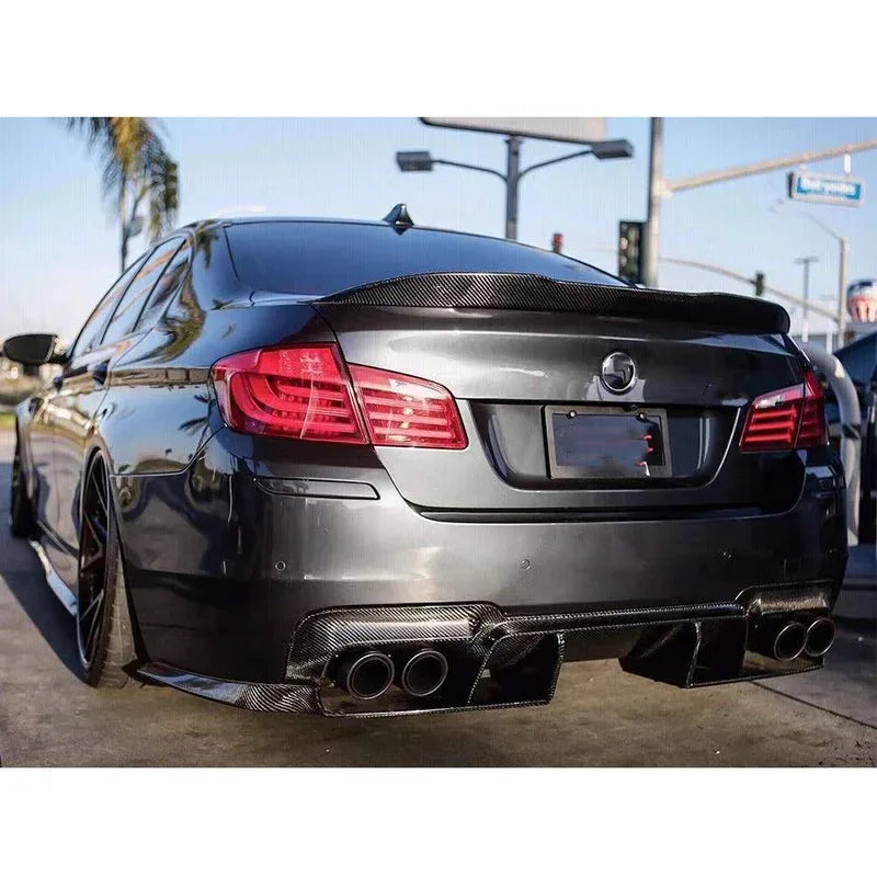 For BMW 5 Series M5 F10 F18 Carbon Fiber Rear Bumper Diffuser