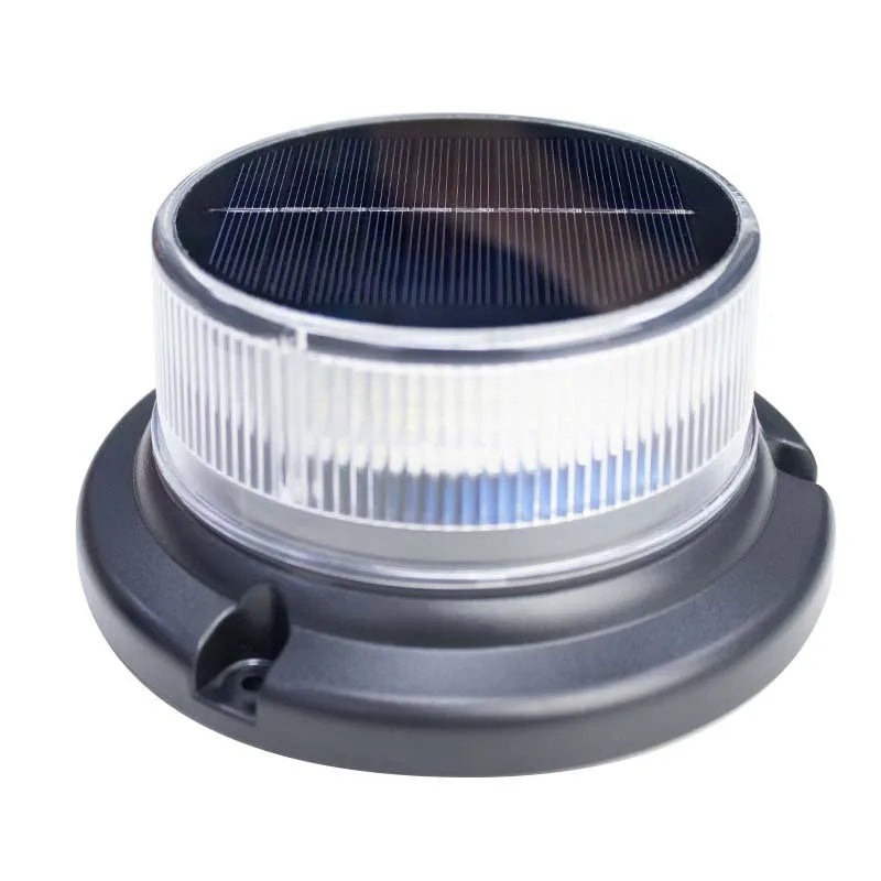 For Vehicles Solar Powered Warning Strobe Magnetic Roof Flash