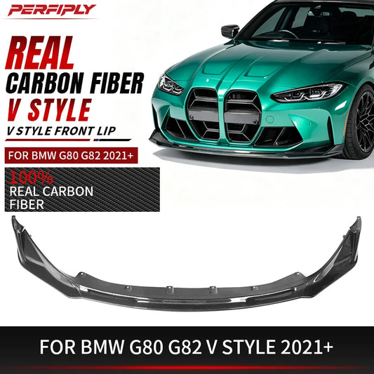 For BMW G80 G81 G82 G83 Real Dry Carbon Fiber Front Diffuser