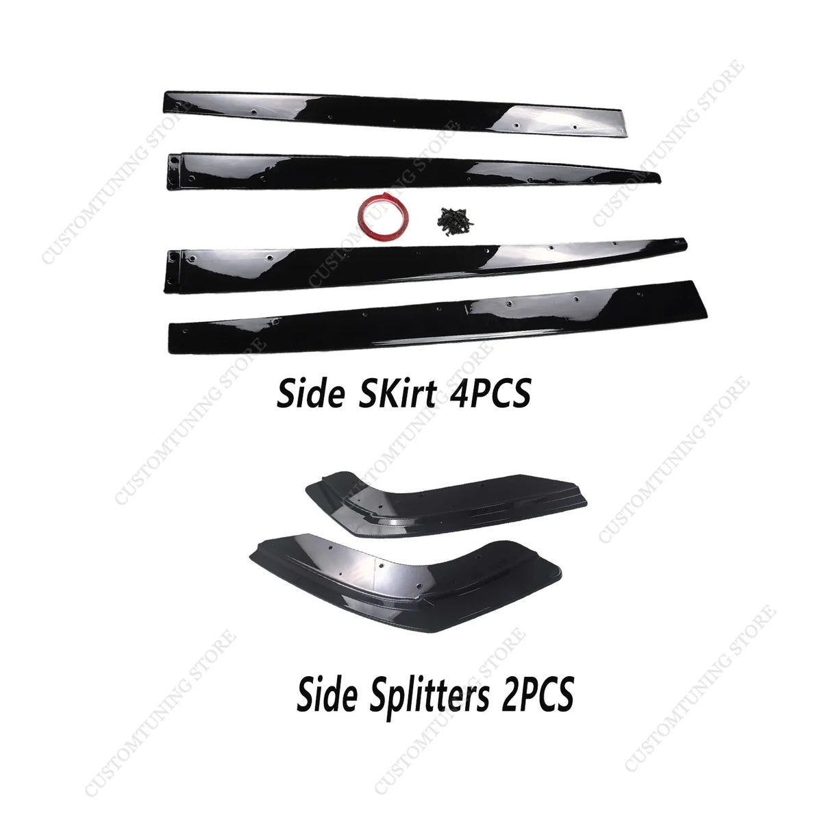 For BMW F32 4 Series 2-Door Gloss Black Max Side Skirts