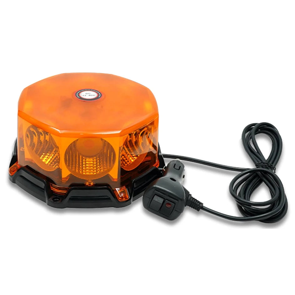 Yellow Cob Warning Truck Roof Emergency Strobe Flashing Beacon