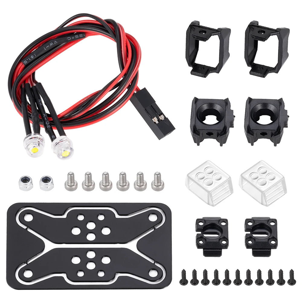 For Axial SCX10 TRX4 1 10 Yeahrun 12 18MM Headlights Taillight