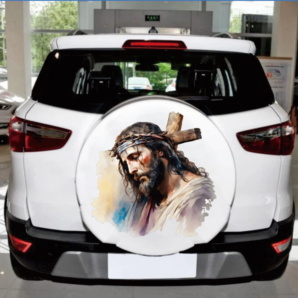 For Bumper Hood Bonnet Decor Large Jesus Cross Sticker Decal