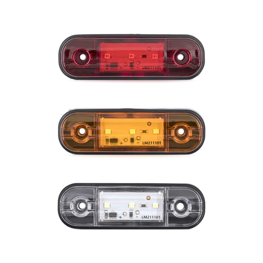 6X 10X 12V 24V External Side Marker Warning Oval