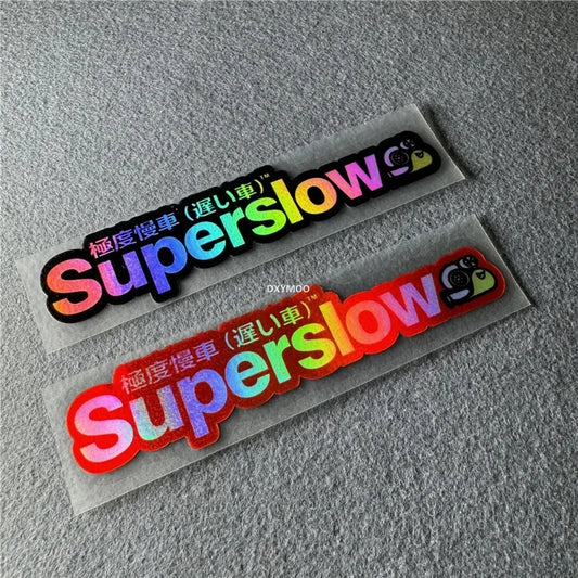 Japanese Superslow Snail Motorcycle Sticker Vinyl Window