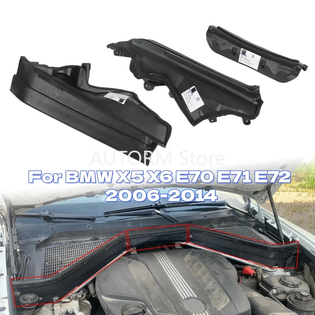 For BMW X5 X6 E70 E71 51717169419 51717169420 E72 2006-2014