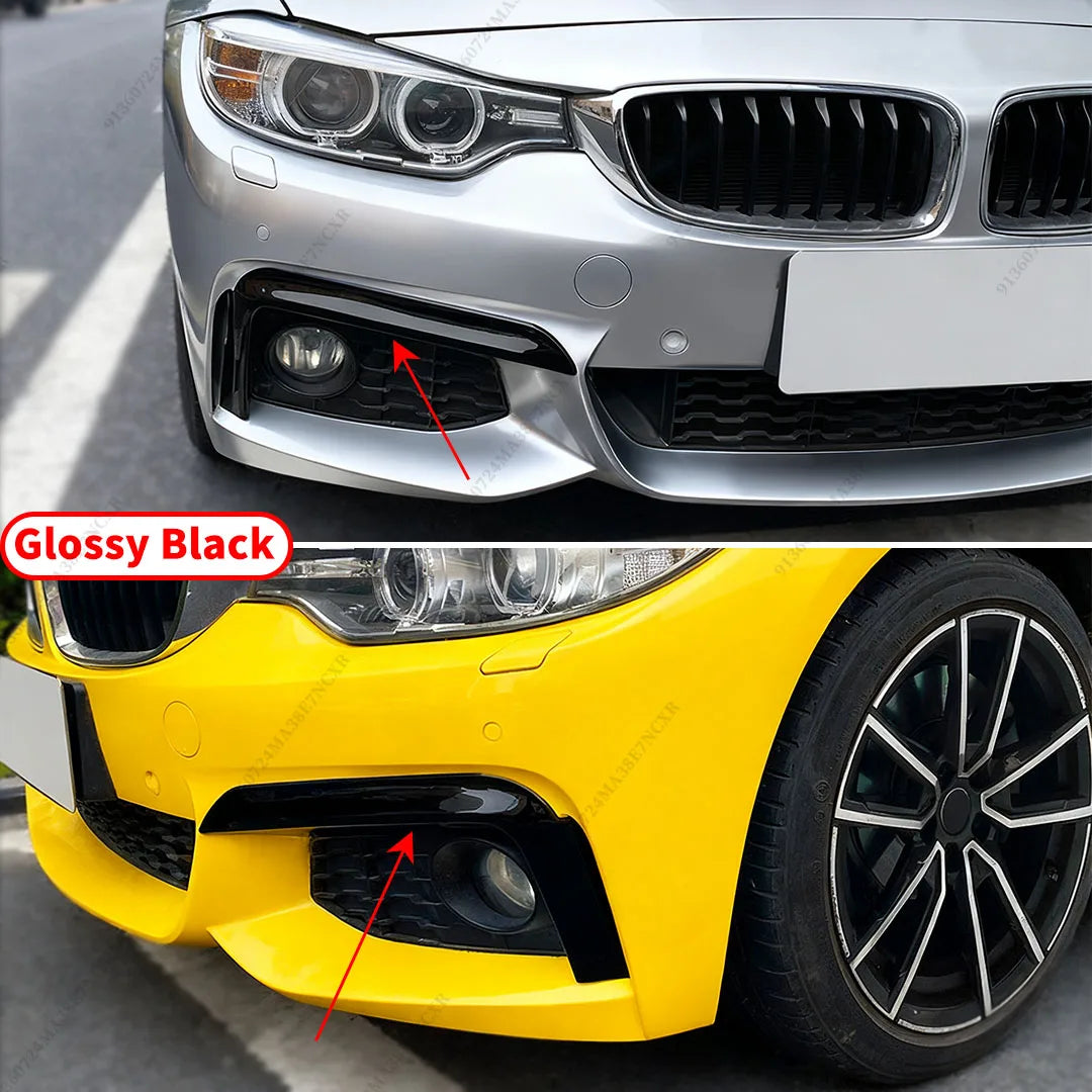 For BMW 4 Series F32 F33 Tuning Wide Body Kit Front Fog Eyebrow