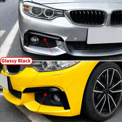 For BMW 4 Series F32 F33 Tuning Wide Body Kit Front Fog Eyebrow