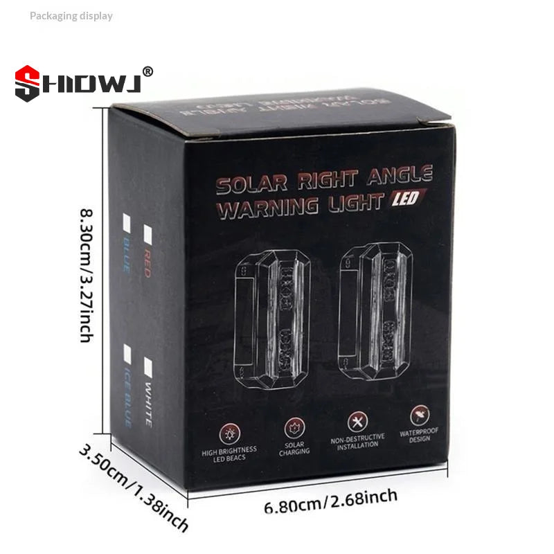 Solar Powered Warning Strobe anti-collision Safety Wireless Side