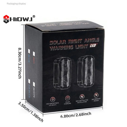 Solar Powered Warning Strobe anti-collision Safety Wireless Side
