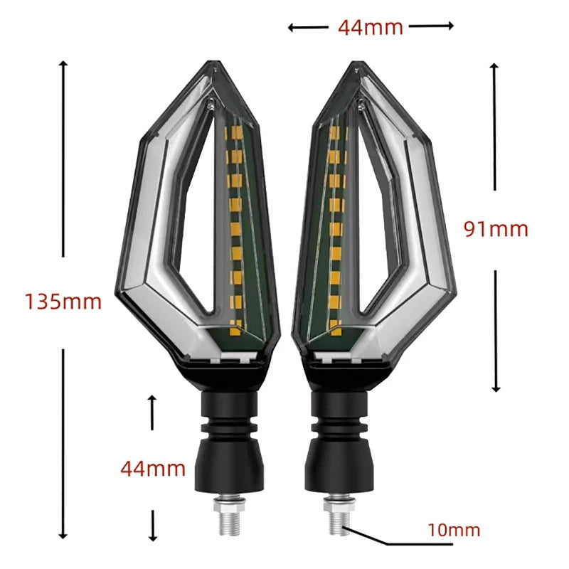 For 12V Universal Eectric Vehicle LED A Pair Motorcycle Modified