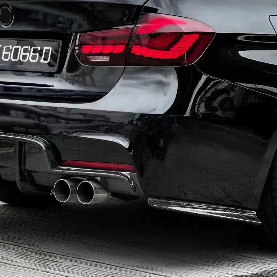 For BMW 3 Series F30 M Real Carbon Fiber Rear Bumper Lip