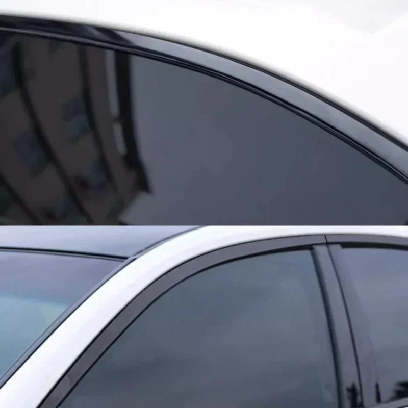 Stickers Bright Black Window Edge Protector Trim Body Door