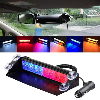 Strobe Flasher Windshield Flashing Warning Signal Red Blue