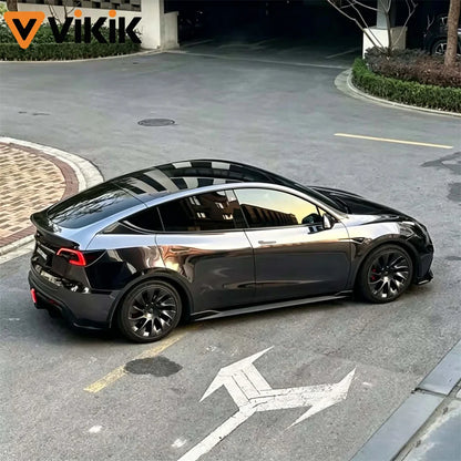 Premium Pet Chrome Black Vinyl Wrap Adhesive Film Roll