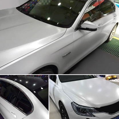 152CM Ice Satin Chrome Vinyl Wrap Decal Metallic Matt