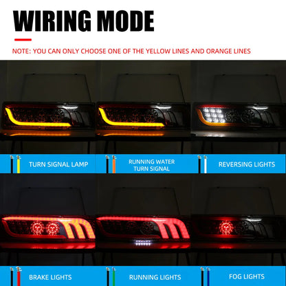 2PCS Trailer Trucks Tail Running Turn Signal Rear Lamps