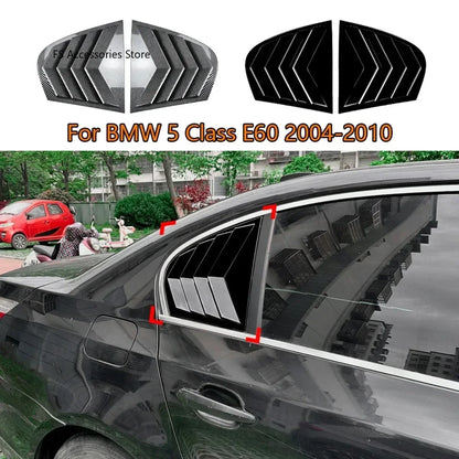 For BMW 5 Class E60 2004-2010 Side Rear Window Louver Paste Type
