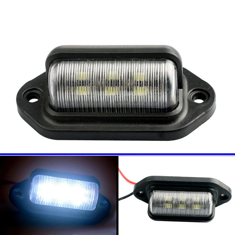 1PC Waterproof 12V License Plate Boat Truck Trailer Step