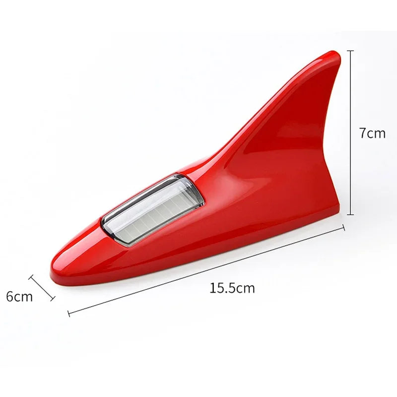 Solar Powered Shark Fin Antenna Roof Tail Strobe Warning