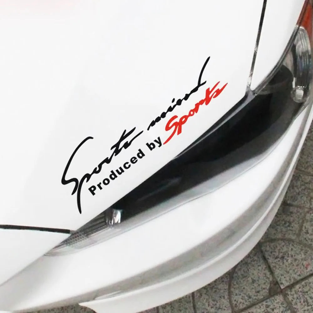 Sports Mind Decal Racing Hood Body Side Window Reflective