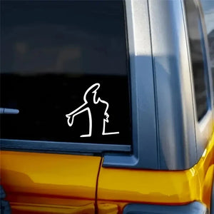 1PC Creative Action Pose Design Vinyl Decal Sticker Waterproof