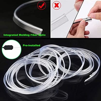 USB Interior Strip Colors Ambient Lighting Fiber Optic Music
