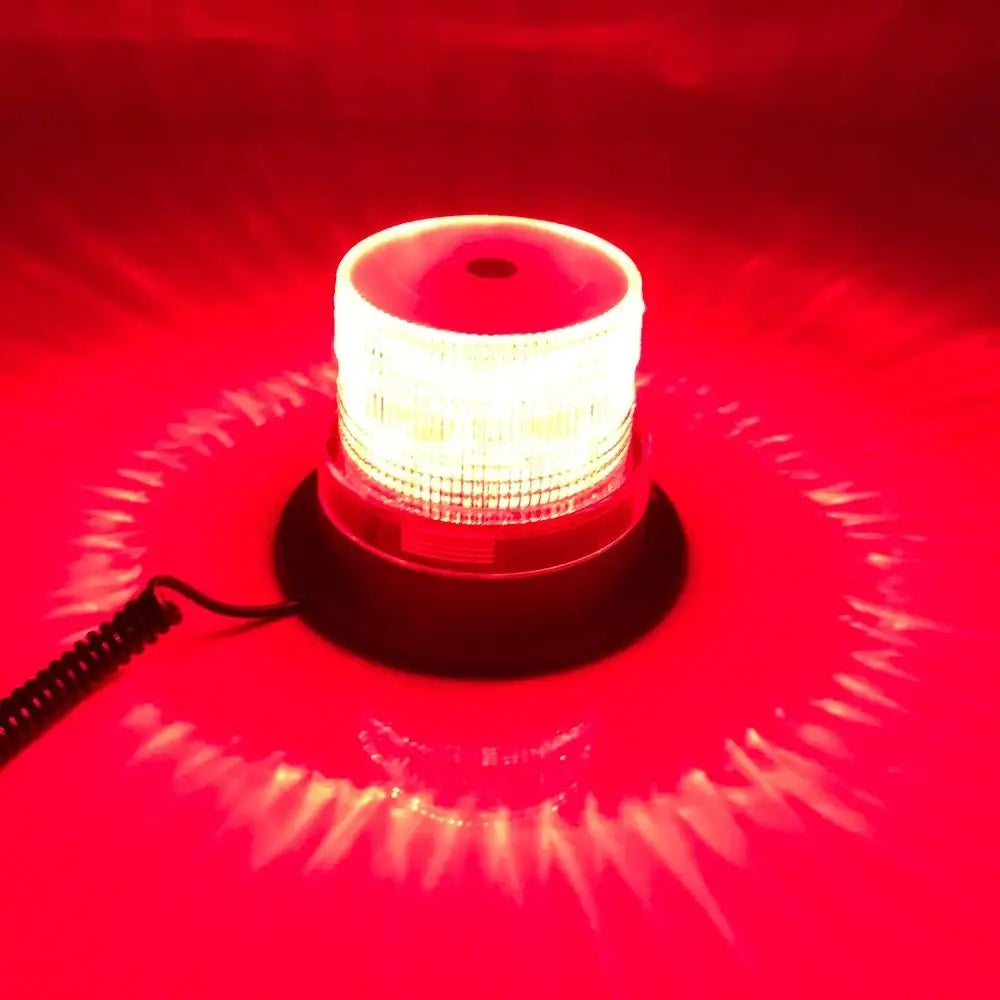 12V 24V Strobe Blue Amber Red Magnetic Base Warning