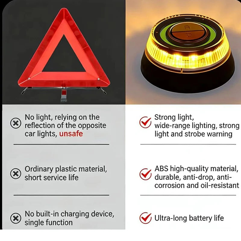 For All Vehicles Hotsale V16 Warning Flashlight Emergency Yellow