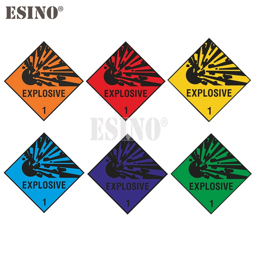 Creative Explosive Explosion Warning Danger Pvc Waterproof Body