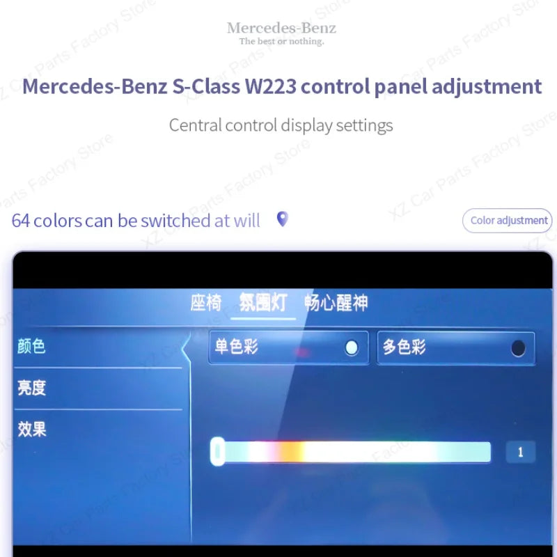 For Mercedes-Benz W223 S Class Active Ambient Sync Original
