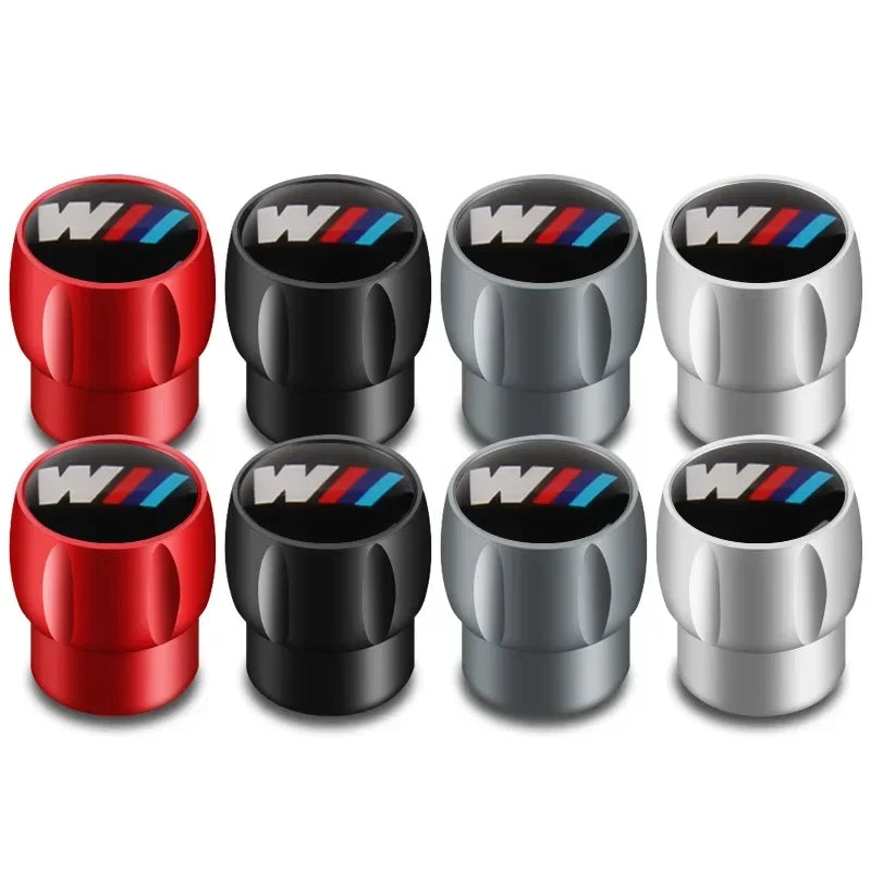 For BMW G20 F30 G30 X1 4PCS Aluminum Tire Valve Caps Tyre Stem