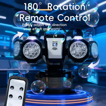 Bubble Machine Remote Control RGB 1800MAH Rechargeable type-c No