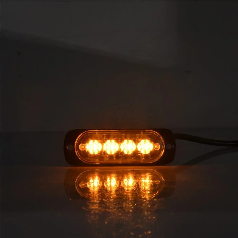 4LED Strobe 12V 24V Emergency Signal Lamps Warning Truck