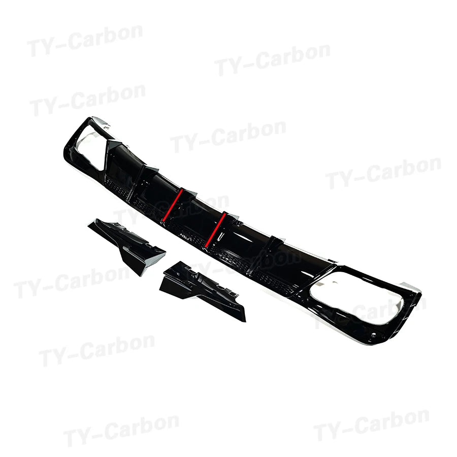 For BMW X5 G05 Rear Bumper Diffuser Lip Body Kit Exhaust Guard