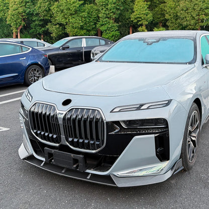 For BMW 7 Series I7 G70 G73 2023 ABS Front Bumper Lip Spoiler