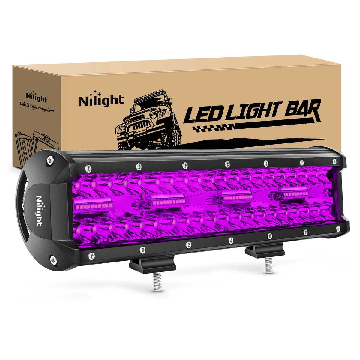 For Utv ATV Nilight Pods Bar 6.5 12 Inch 60W 120W 240W