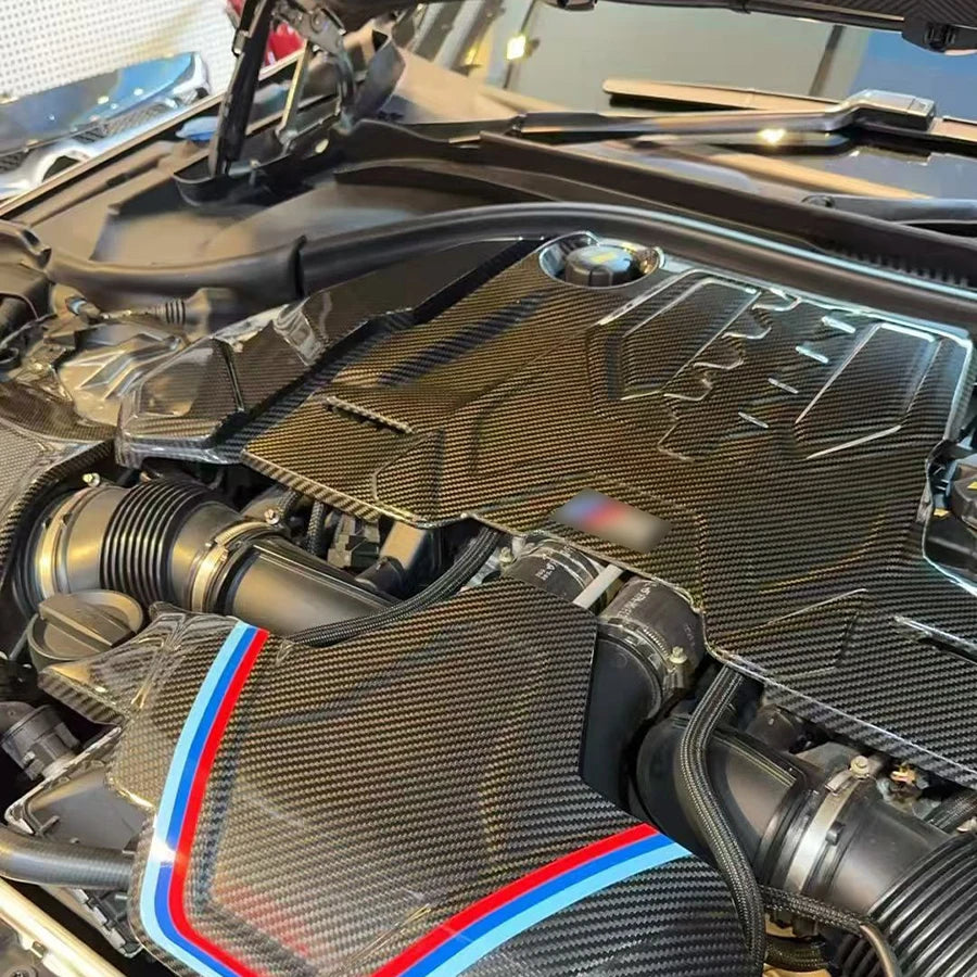 For BMW F90 M5 F91 F92 Dry Carbon Fiber Engine Hood Cover