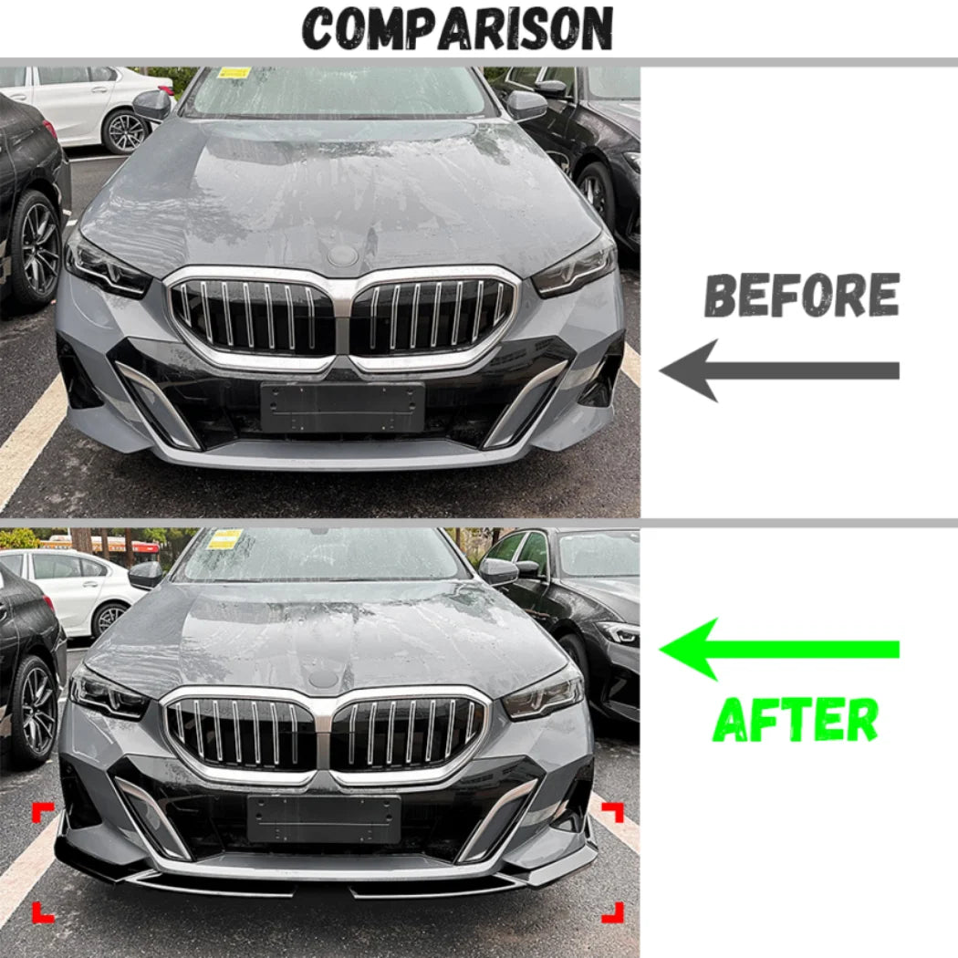 For BMW 5 Series G60 G61 Front Bumper Lip Splitter Body Kit