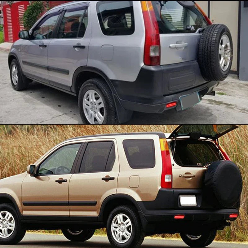 For Honda CR-V 2002 2003 2004 Red Rear Bumper Reflectors Tail