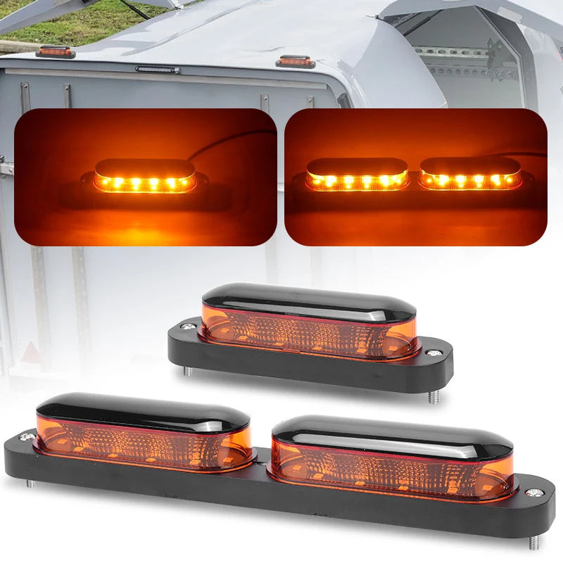 For Scania Volvo Man Daf 10PCS Yellow 360 Strobe 12V 24V